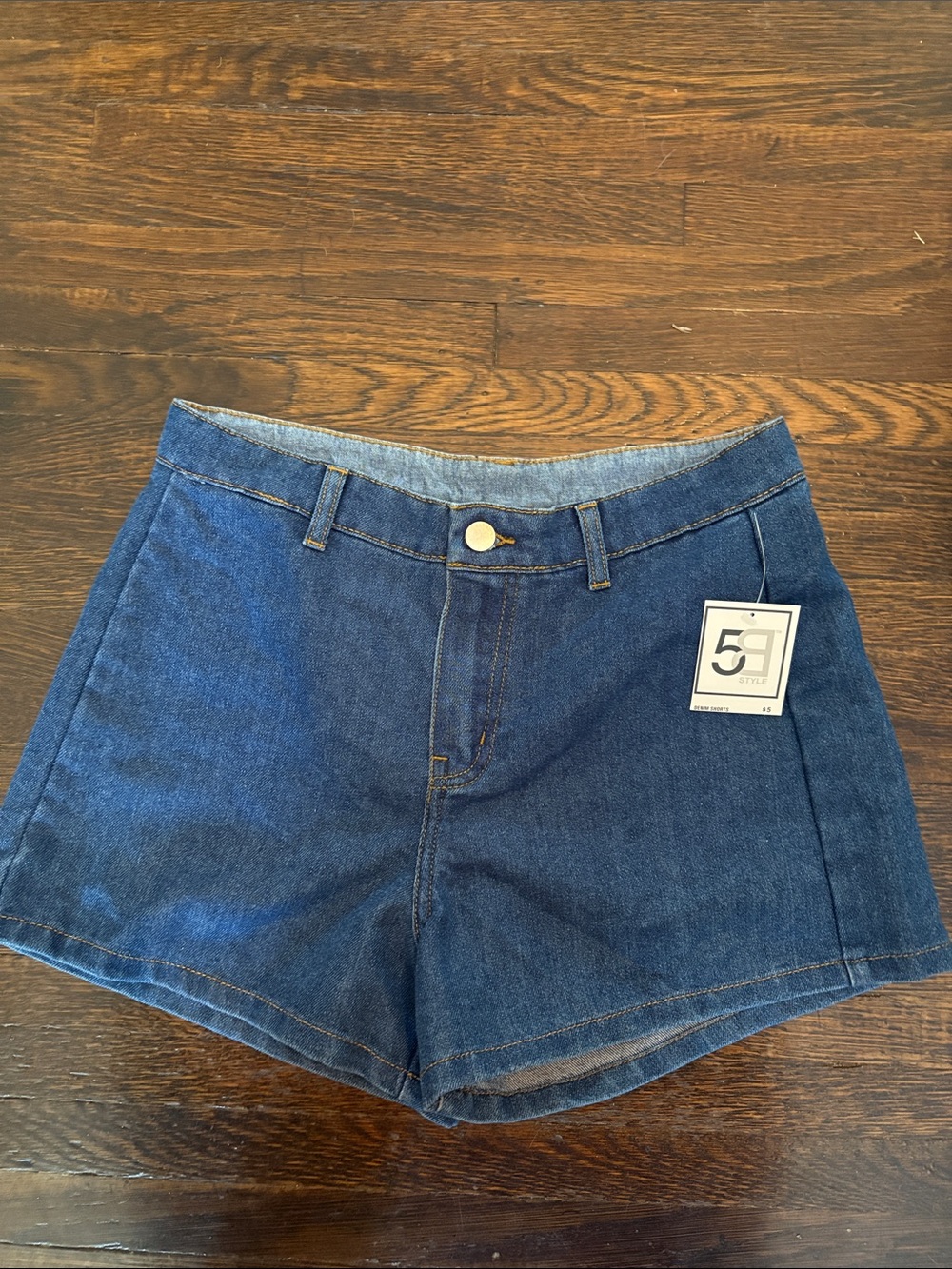 Dark Blue Denim Women’s Shorts Size Medium